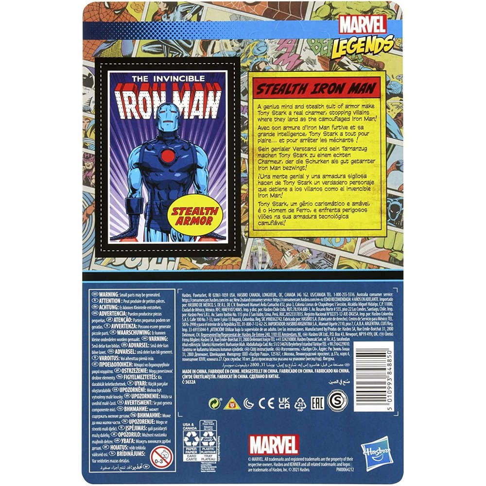 MARVEL LEGENDS RETRO COLLECTION STEALTH SUIT IRON MAN ACTION FIGURE HASBRO