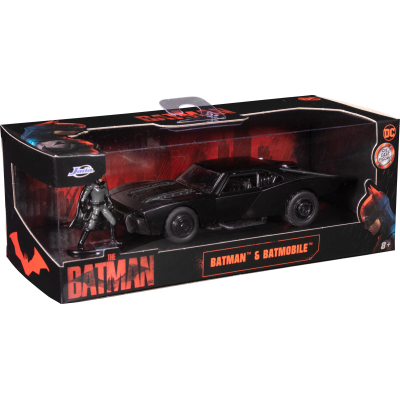 THE BATMAN - BATMAN AND BATMOBILE DIE CAST 1/24 MODEL JADA TOYS