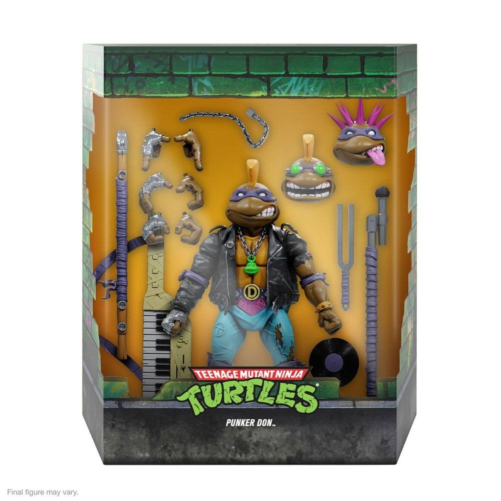 TEENAGE MUTANT NINJA TURTLES ULTIMATES PUNKER DONATELLO ACTION FIGURE SUPER7
