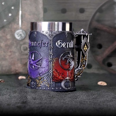 NEMESIS NOW THE WITCHER TRINITY TANKARD RESIN