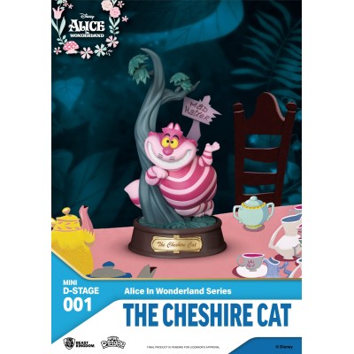 BEAST KINGDOM MINI D-STAGE ALICE IN WONDERLAND THE CHESHIRE CAT STATUE FIGURE