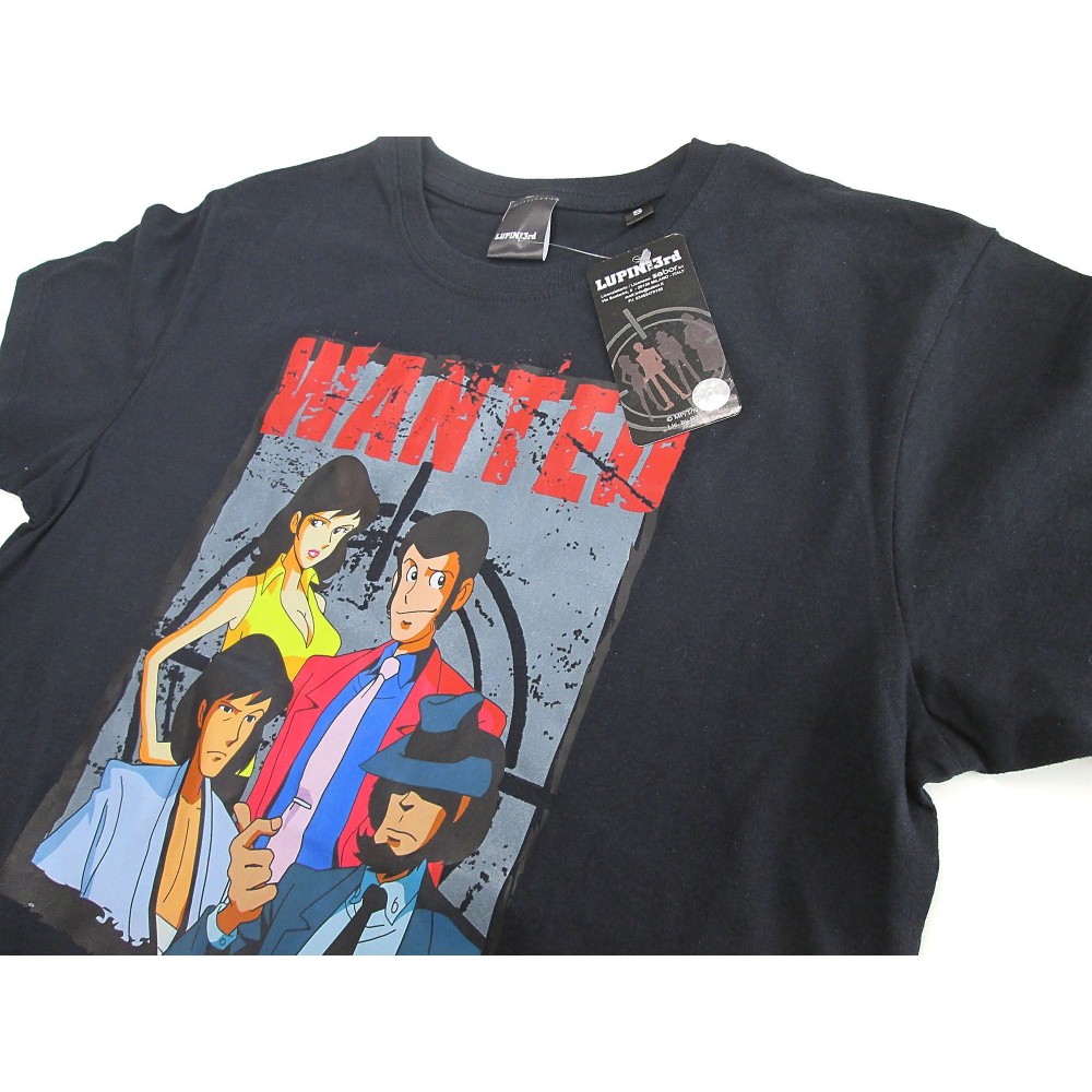 MAGLIA T SHIRT LUPIN THE THIRD WANTED GROUP
