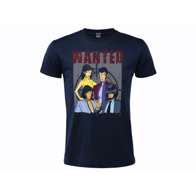 MAGLIA T SHIRT LUPIN THE THIRD WANTED GROUP