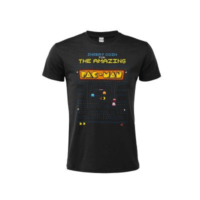 T SHIRT PAC-MAN GAME SCREEN