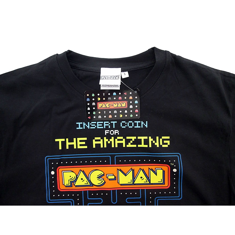 T SHIRT PAC-MAN GAME SCREEN