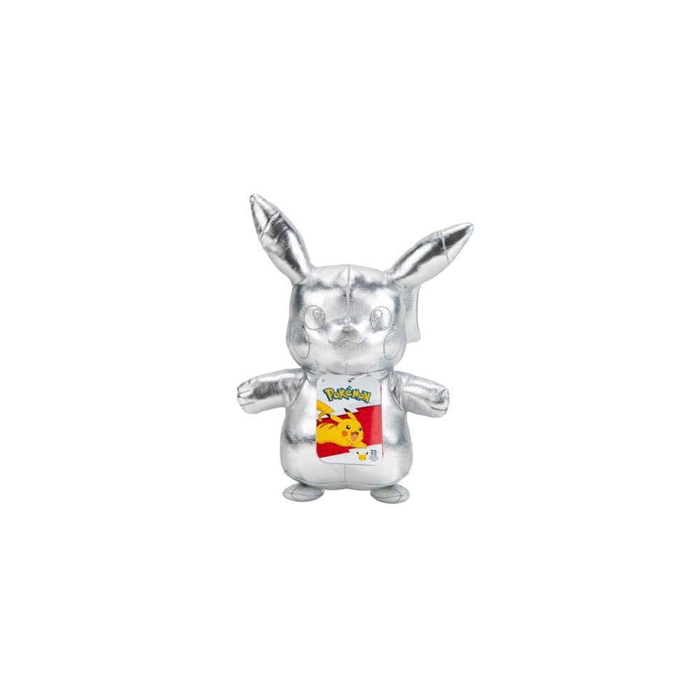 POKEMON PIKACHU SILVER VERSION 20CM PUPAZZO PELUCHE PLUSH FIGURE BOTI
