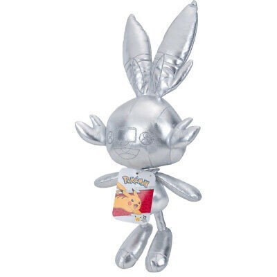 POKEMON SCORBUNNY SILVER VERSION 20CM PUPAZZO PELUCHE PLUSH FIGURE BOTI