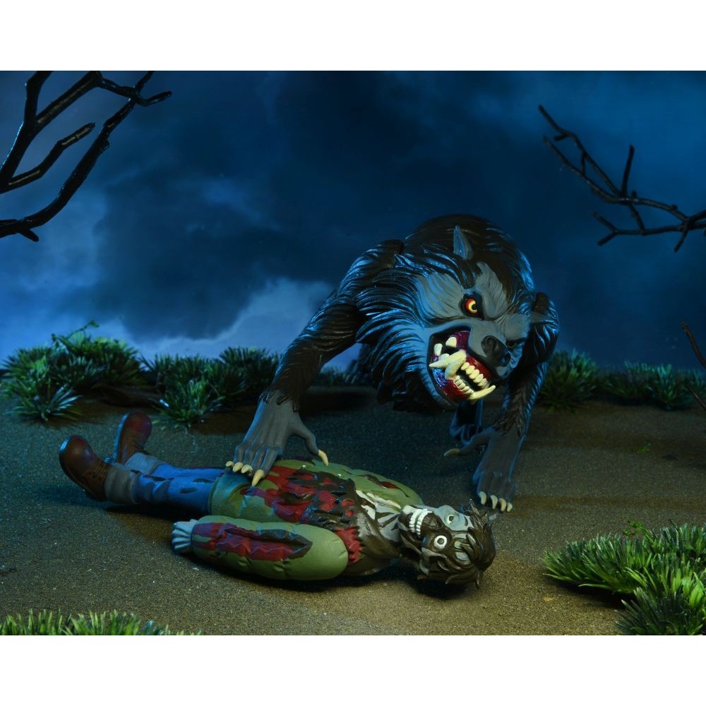 AN AMERICAN WEREWOLF IN LONDON JACK AND WOLF 2-PACK TOONY TERRORS ACTION FIGURES NECA