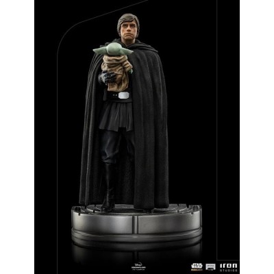IRON STUDIOS STAR WARS THE MANDALORIAN LUKE SKYWALKER AND GROGU BDS ART SCALE 1/10 STATUE FIGURE