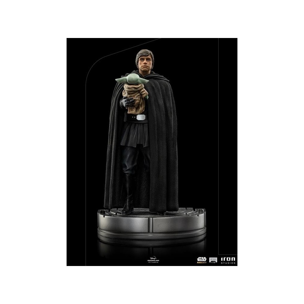 STAR WARS THE MANDALORIAN LUKE SKYWALKER AND GROGU BDS ART SCALE 1/10 STATUA FIGURE IRON STUDIOS