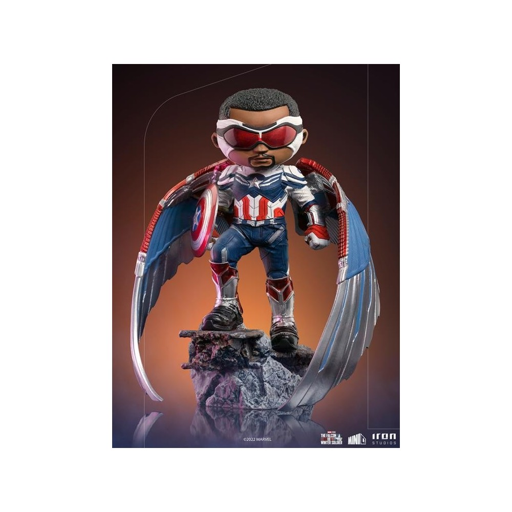 IRON STUDIOS CAPTAIN AMERICA FALCON SAM WILSON MINICO FIGURE STATUE