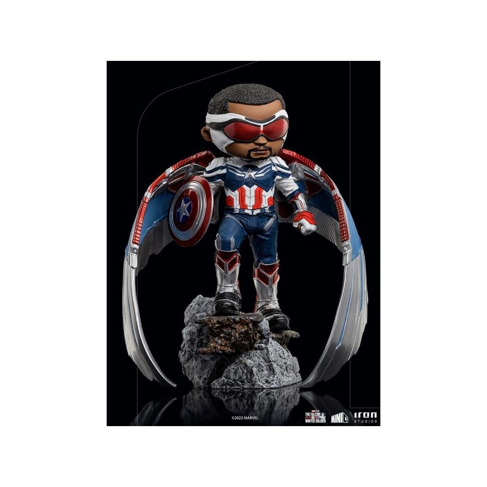 IRON STUDIOS CAPTAIN AMERICA FALCON SAM WILSON MINICO FIGURE STATUE