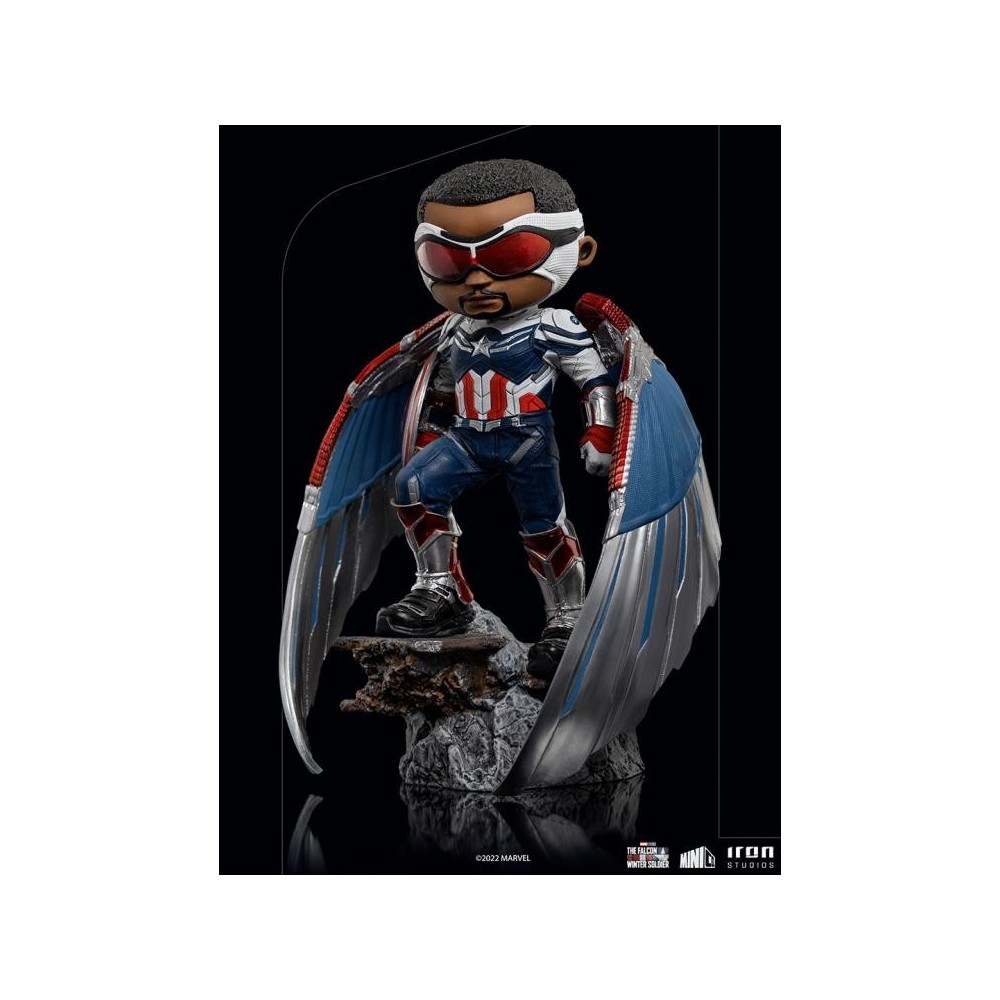 CAPTAIN AMERICA FALCON SAM WILSON MINICO FIGURE STATUA IRON STUDIOS
