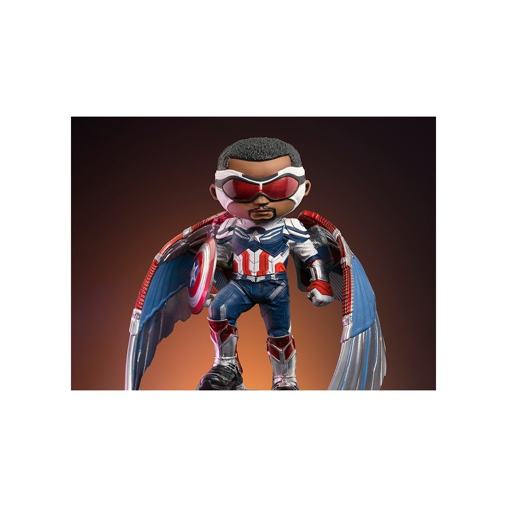 CAPTAIN AMERICA FALCON SAM WILSON MINICO FIGURE STATUA IRON STUDIOS