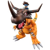 DIGIMON ADVENTURE GREYMON AND TAICHI GEM STATUA 25CM FIGURE MEGAHOUSE