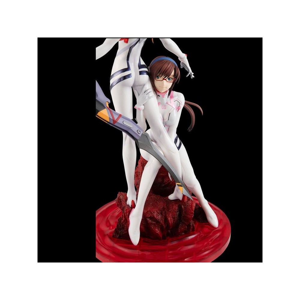 MEGAHOUSE EVANGELION 3.0 + 1.0 THRICE UPON A TIME ASUKA AND MARI GEM STATUE FIGURE