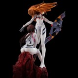MEGAHOUSE EVANGELION 3.0 + 1.0 THRICE UPON A TIME ASUKA AND MARI GEM STATUE FIGURE