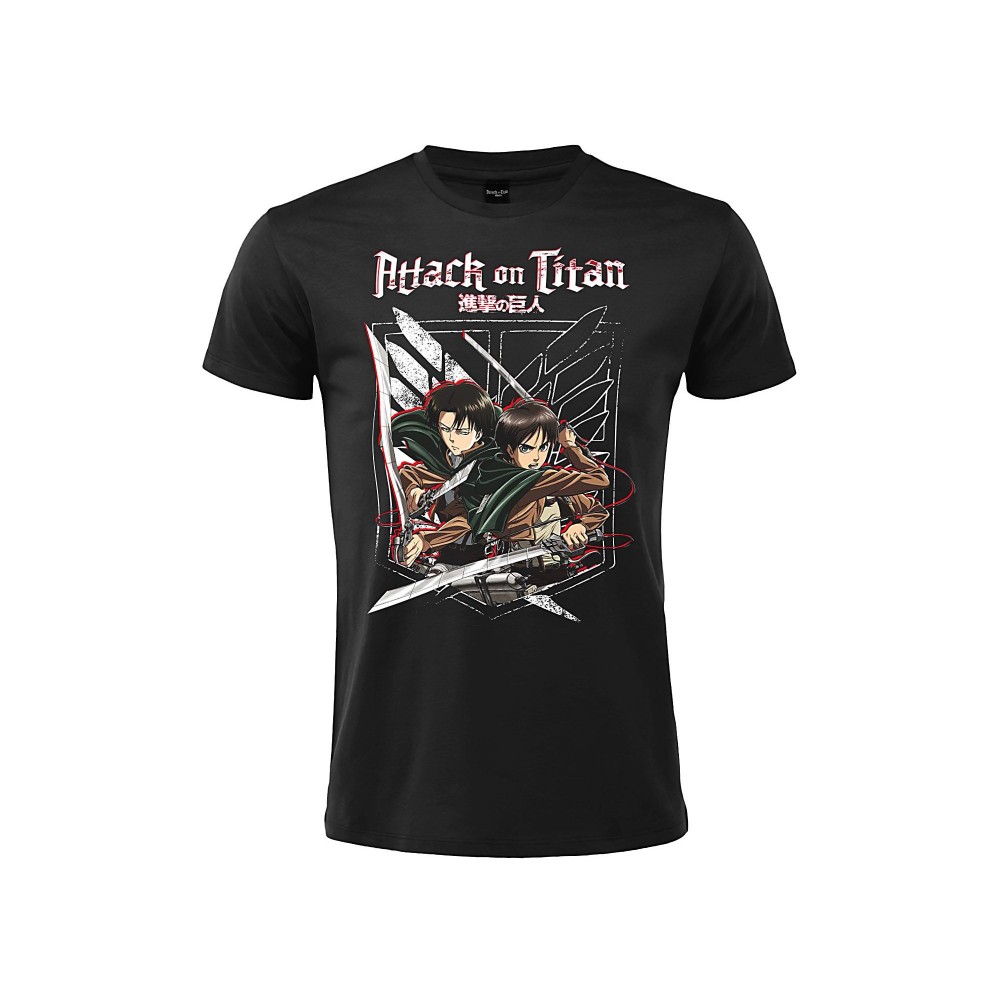 T SHIRT ATTACK ON TITAN BLACK