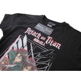 T SHIRT ATTACK ON TITAN BLACK