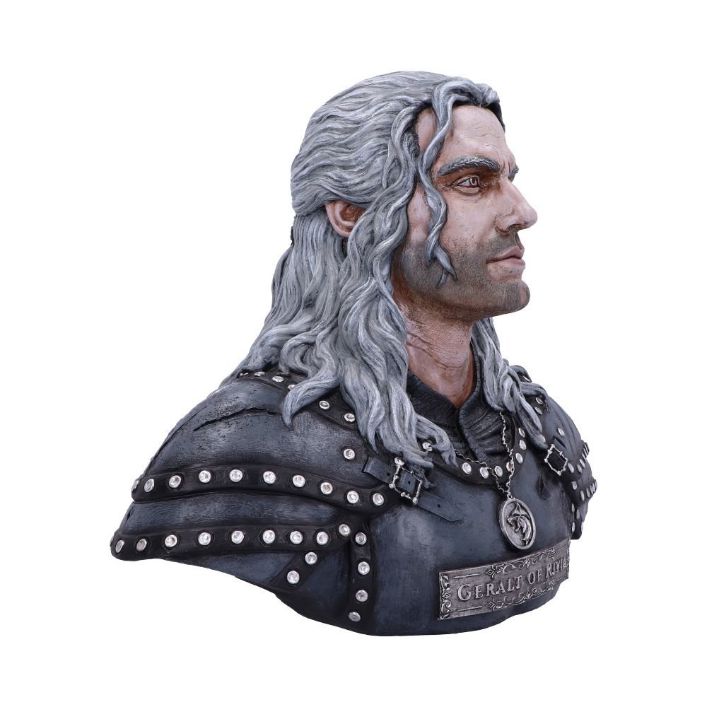 NEMESIS NOW THE WITCHER GERALT OF RIVIA BUST STATUE RESIN 40CM FIGURE