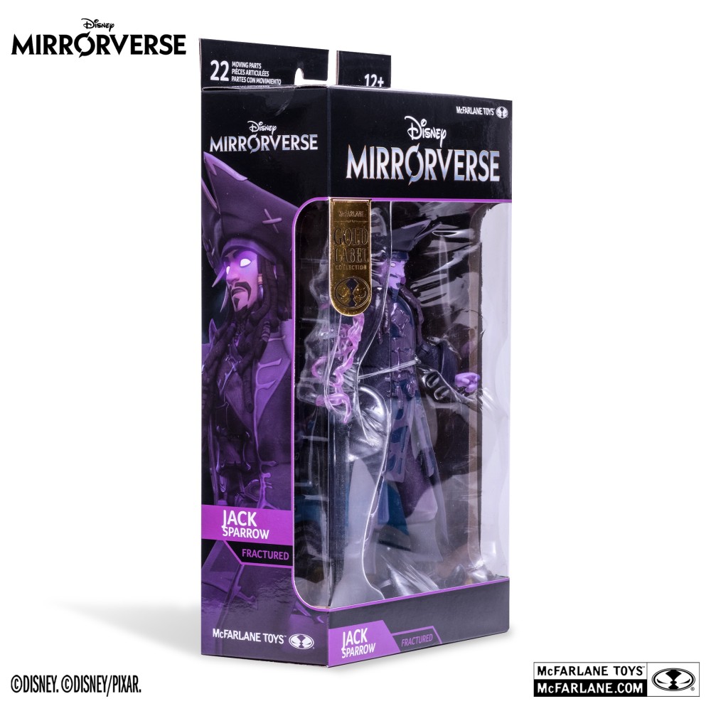 MC FARLANE DISNEY MIRRORVERSE JACK SPARROW FRACTURED ACTION FIGURE
