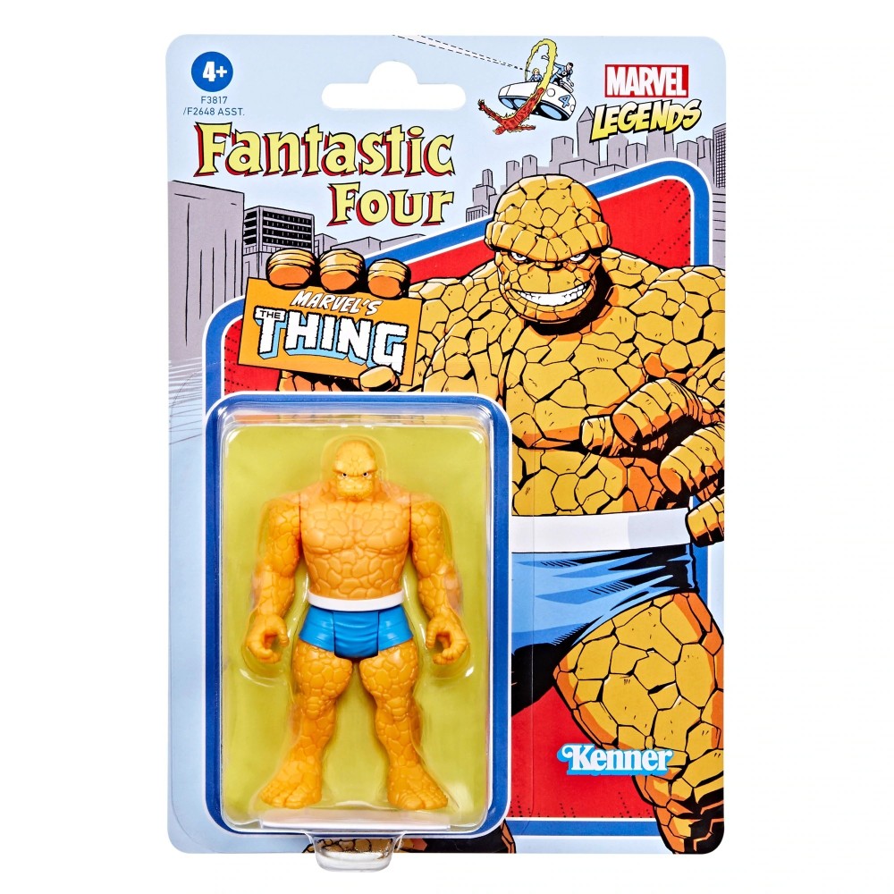 MARVEL LEGENDS RETRO COLLECTION FANTASTICI QUATTRO LA COSA ACTION FIGURE HASBRO