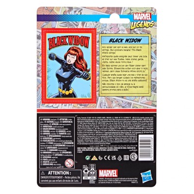 HASBRO MARVEL LEGENDS RETRO COLLECTION BLACK WIDOW ACTION FIGURE