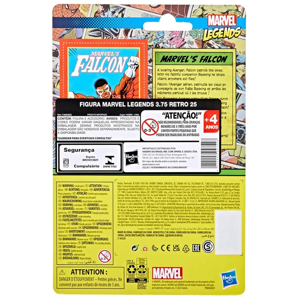 HASBRO MARVEL LEGENDS RETRO COLLECTION FALCON ACTION FIGURE