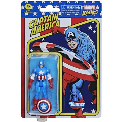 MARVEL LEGENDS RETRO COLLECTION CAPTAIN AMERICA ACTION FIGURE HASBRO