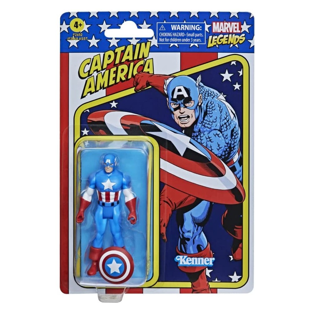 MARVEL LEGENDS RETRO COLLECTION CAPTAIN AMERICA ACTION FIGURE HASBRO