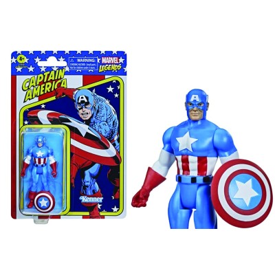 MARVEL LEGENDS RETRO COLLECTION CAPTAIN AMERICA ACTION FIGURE HASBRO