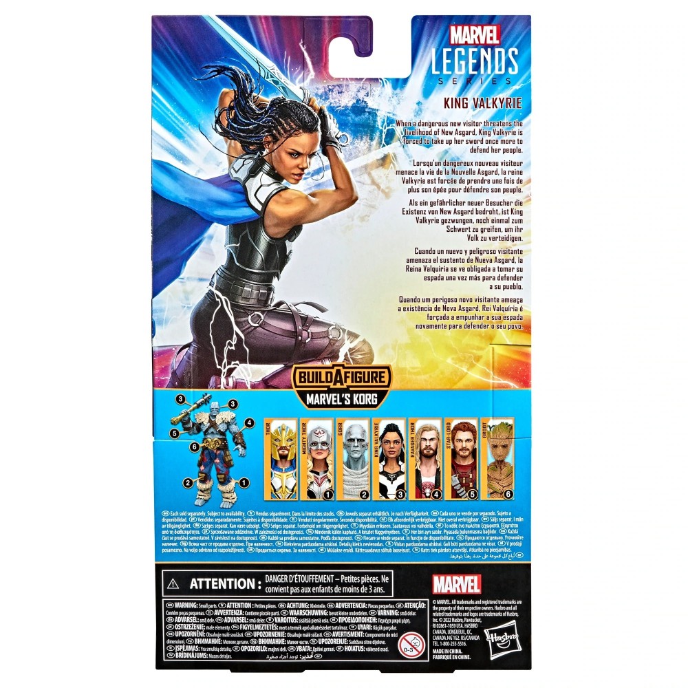 HASBRO MARVEL LEGENDS THOR LOVE AND THUNDER KING VALKYRIE ACTION FIGURE