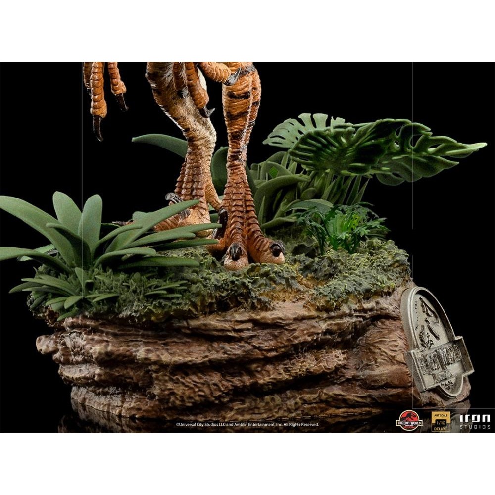 IRON STUDIOS JURASSIC PARK THE LOST WORLD VELOCIRAPTOR ART SCALE DELUXE 1/10 STATUE FIGURE