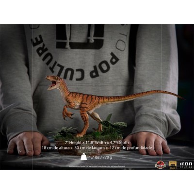 IRON STUDIOS JURASSIC PARK THE LOST WORLD VELOCIRAPTOR ART SCALE DELUXE 1/10 STATUE FIGURE