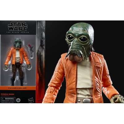 HASBRO STAR WARS A NEW HOPE THE BLACK SERIES PONDA BABA ACTION FIGURE