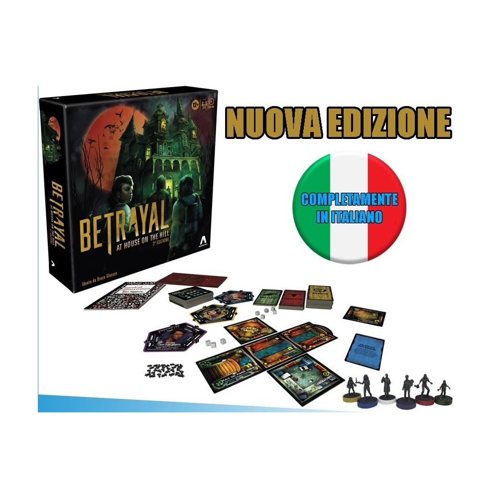 BETRAYAL AT HOUSE ON THE HILL - GIOCO DA TAVOLO ITALIANO AVALON HILL