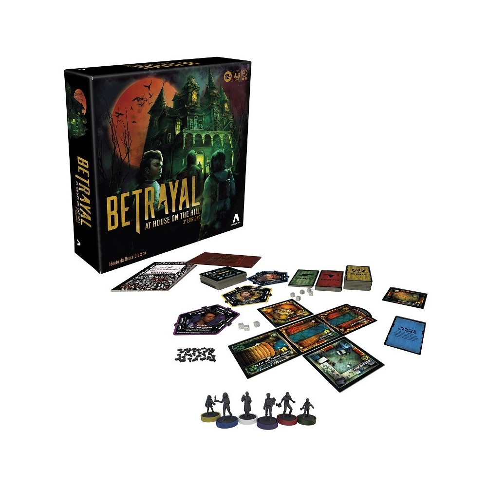 AVALON HILL BETRAYAL AT HOUSE ON THE HILL - ITALIAN BOARD GAME