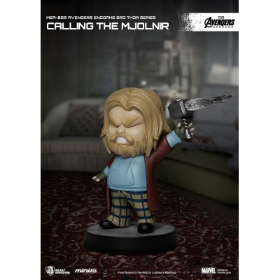 MARVEL AVENGERS ENDGAME BRO THOR CALLING THE MJOLNIR MINI EGG ATTACK FIGURE BEAST KINGDOM