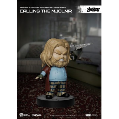 MARVEL AVENGERS ENDGAME BRO THOR CALLING THE MJOLNIR MINI EGG ATTACK FIGURE BEAST KINGDOM