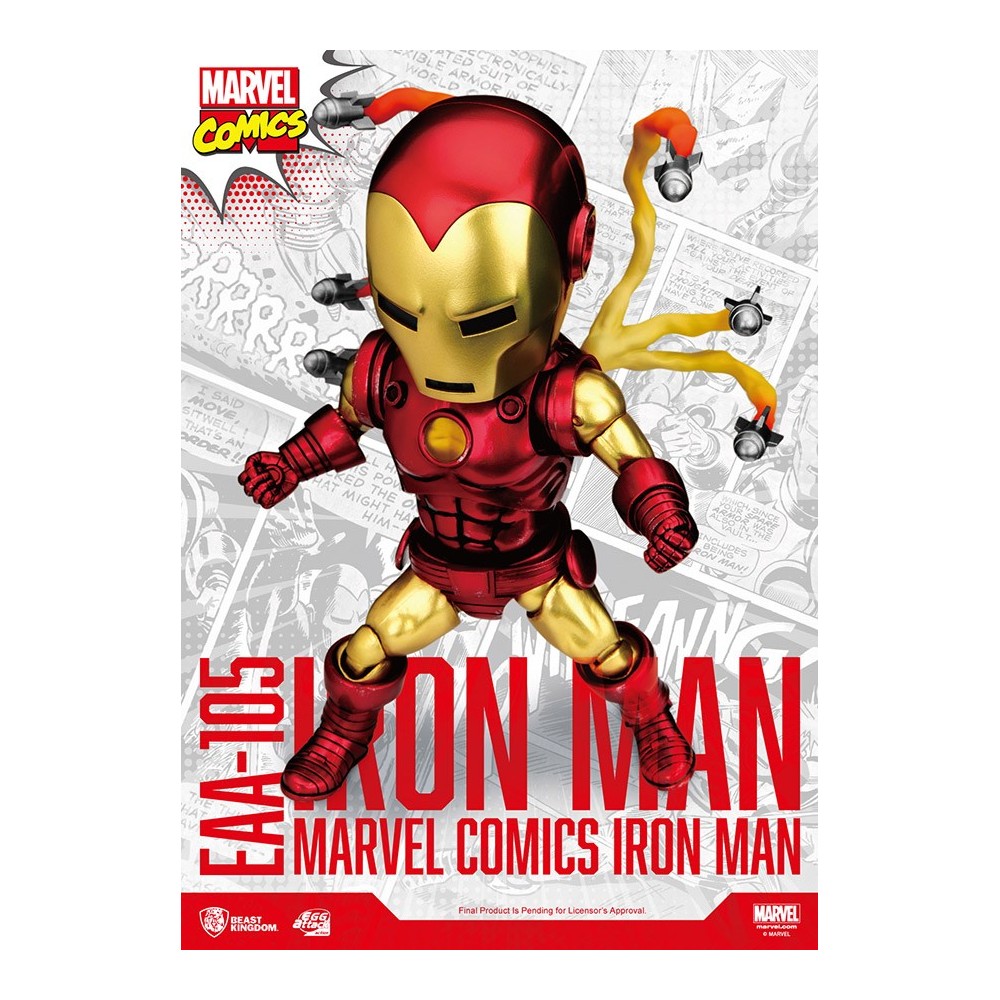 EAA-105 IRON MAN MARVEL COMICS EGG ATTACK ACTION FIGURE BEAST KINGDOM