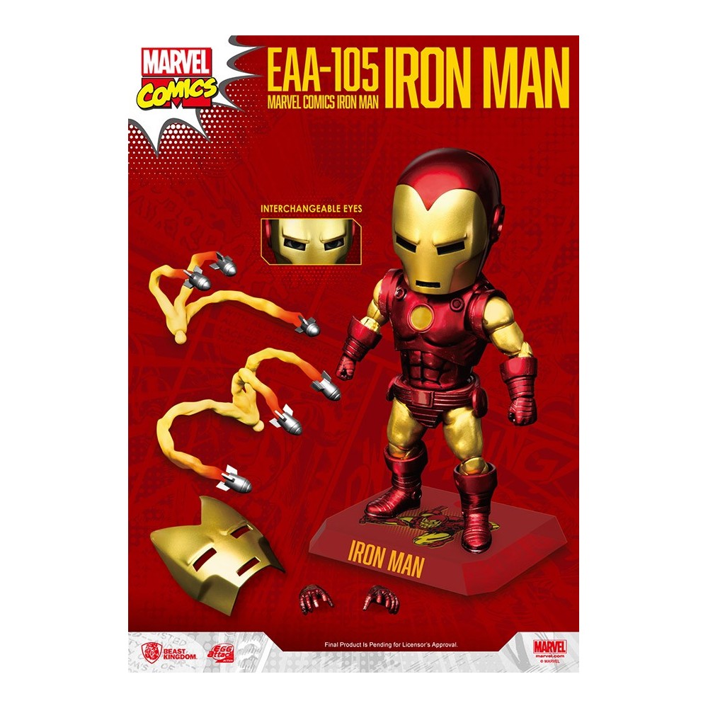 EAA-105 IRON MAN MARVEL COMICS EGG ATTACK ACTION FIGURE BEAST KINGDOM