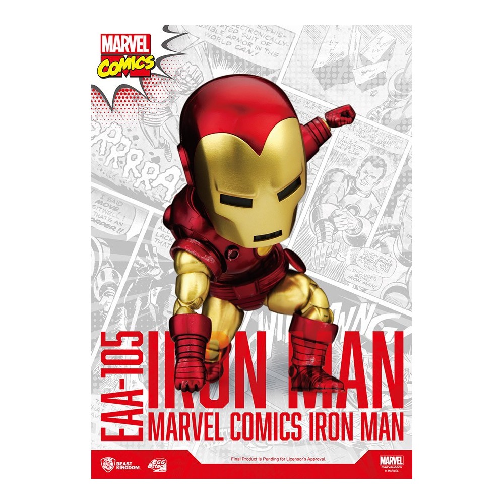 EAA-105 IRON MAN MARVEL COMICS EGG ATTACK ACTION FIGURE BEAST KINGDOM
