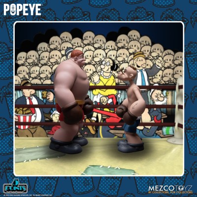 POPEYE 5 POINTS POPEYE AND OXHEART BOX SET ACTION FIGURE MEZCO TOYS