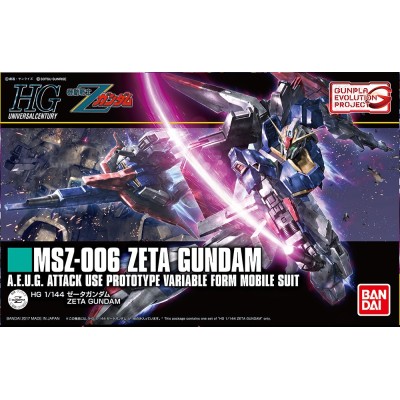HIGH GRADE HG GUNDAM ZETA MSZ-006 1/144 MODEL KIT FIGURE BANDAI