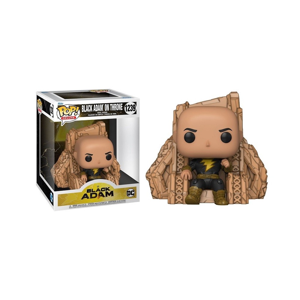 FUNKO POP! BLACK ADAM ON THRONE BOBBLE HEAD KNOCKER FIGURE FUNKO