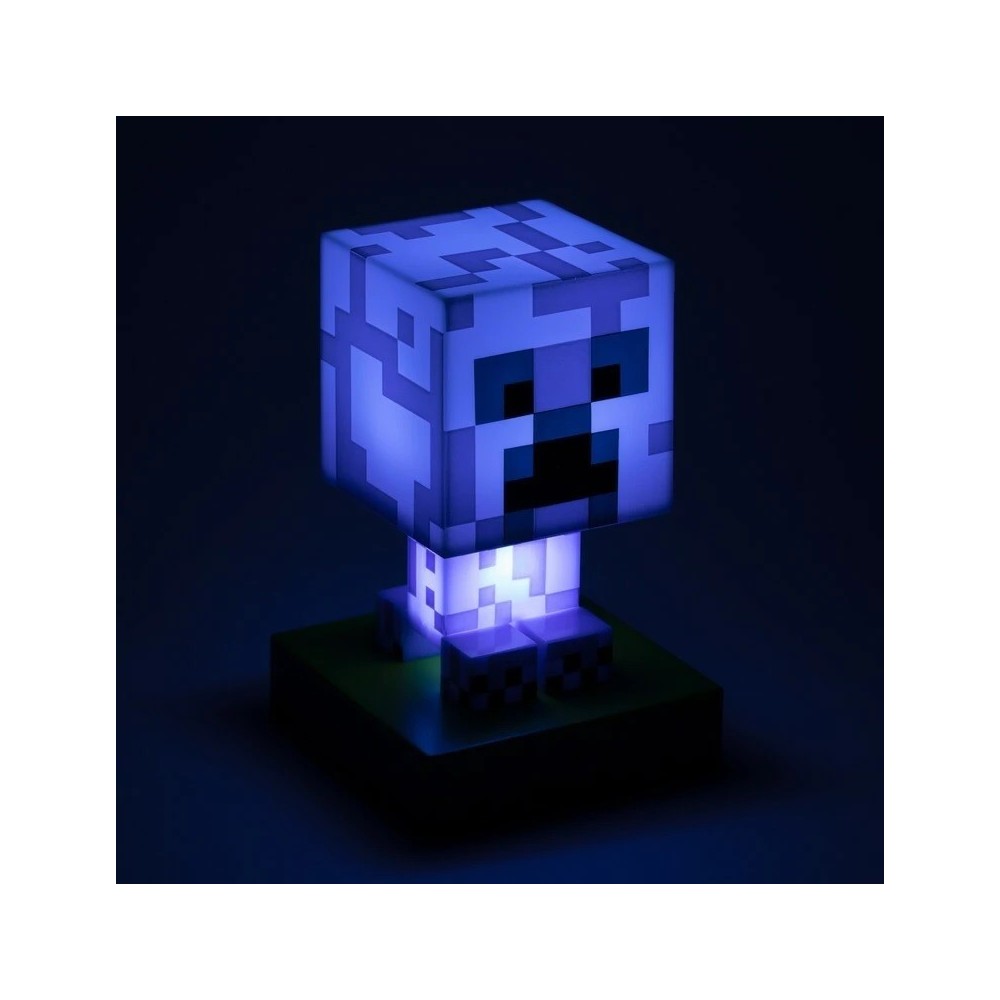 PALADONE PRODUCTS MINECRAFT 3D LAMP ICON CHARGED CREEPER LIGHT 10CM FIGURE