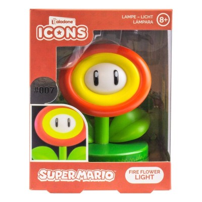 SUPER MARIO FIRE FLOWER ICONS LIGHT LAMPADA PALADONE PRODUCTS