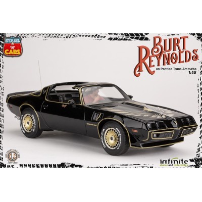 BURT REYNOLDS ON PONTIAC TRANS AM TURBO 1/18 SCALE FIGURE REPLICA INFINITE STATUE