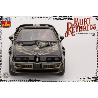 BURT REYNOLDS ON PONTIAC TRANS AM TURBO 1/18 SCALE FIGURE REPLICA INFINITE STATUE