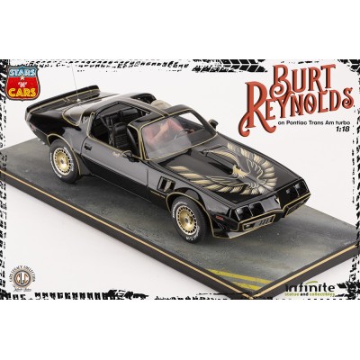 BURT REYNOLDS ON PONTIAC TRANS AM TURBO 1/18 SCALE FIGURE REPLICA INFINITE STATUE